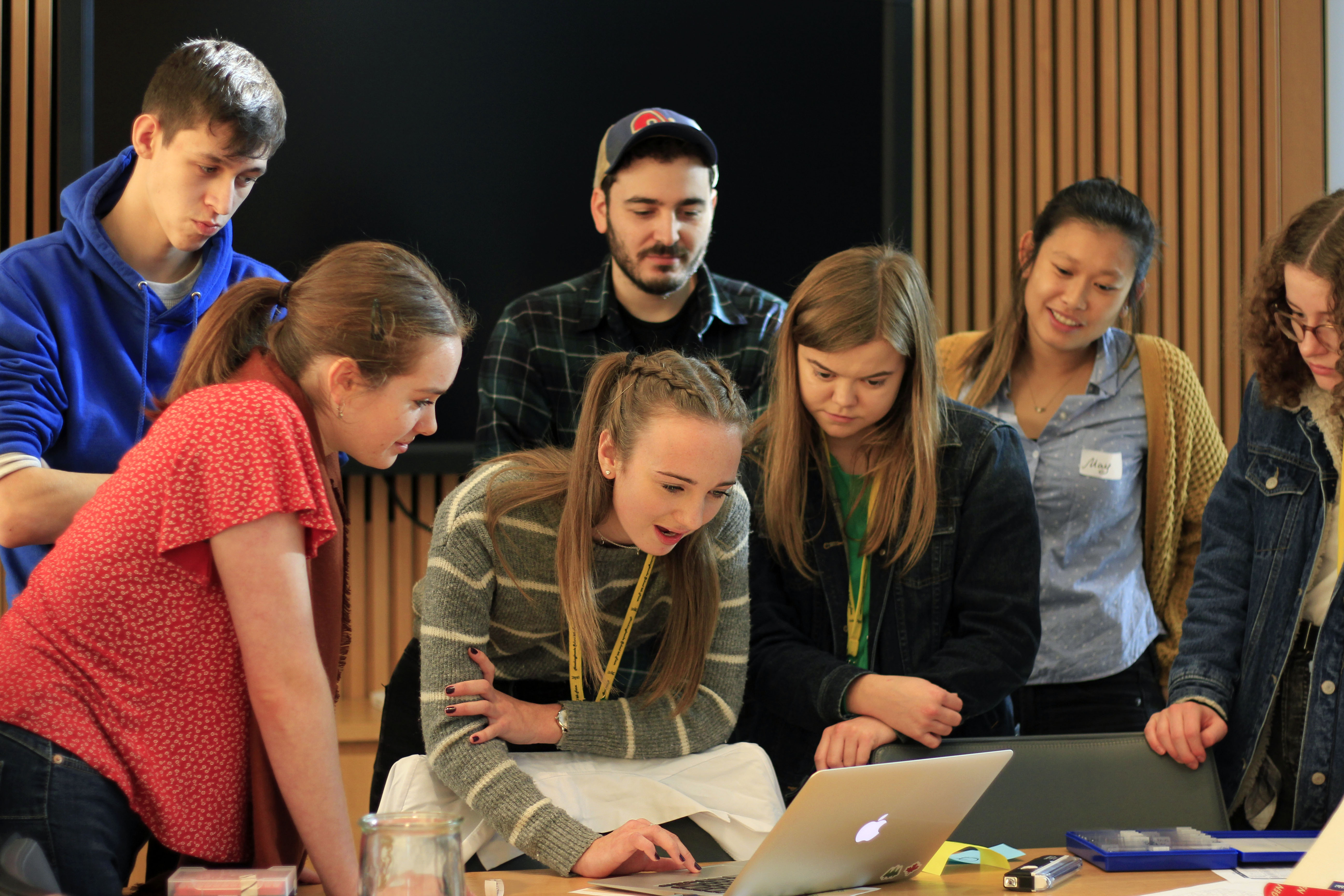 Hinchingbrooke School students working together to solve the botanical crime in the SLCU Escape Room. Images by Nataliia Kuksa.