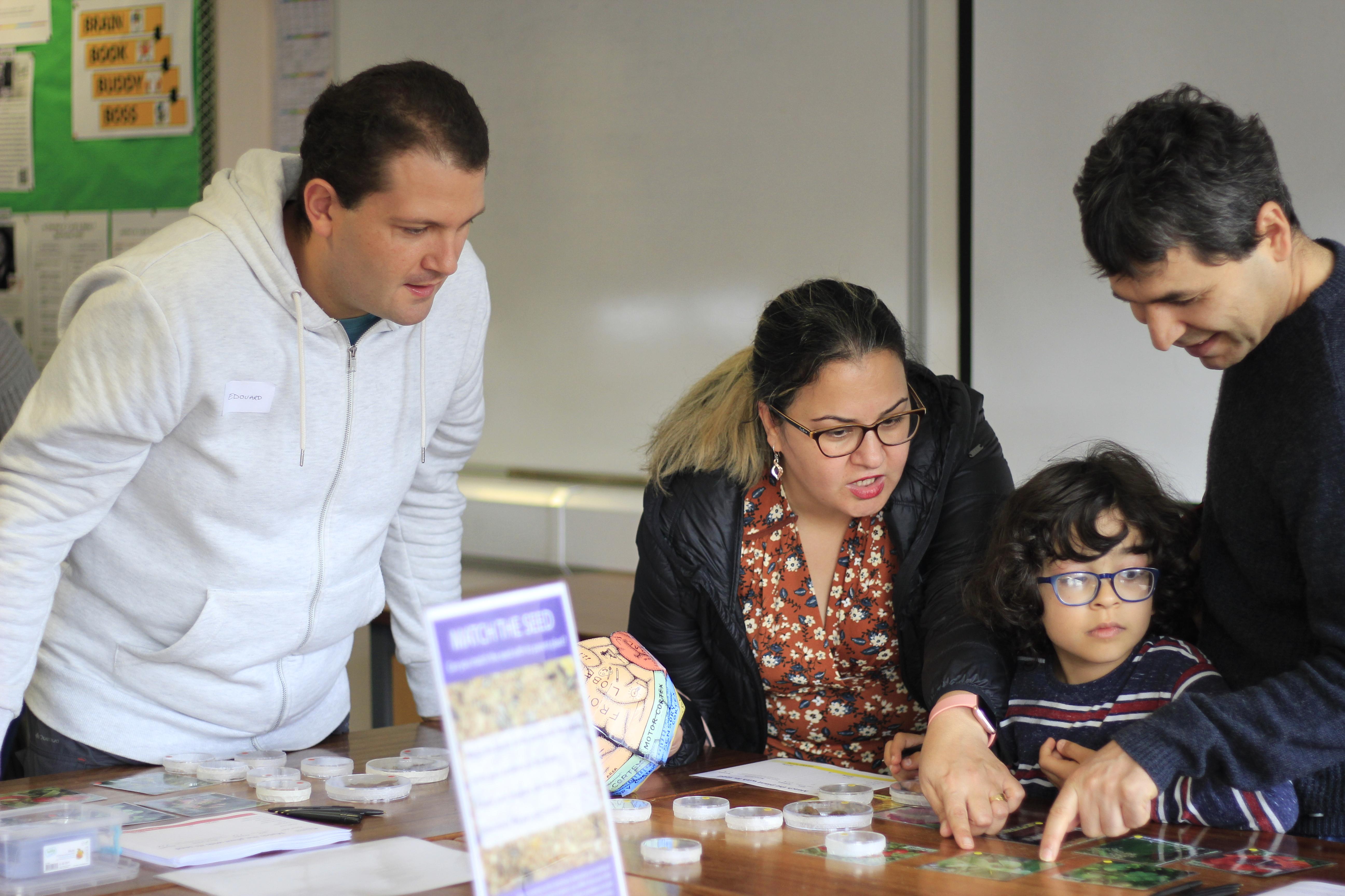 Photo of SLCU scientists and general public at Big Biology Day 2019.