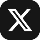 white X logo on black background