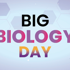 Big Biology Day logo with owl icon
