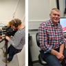 Countryfile presenter Tom Heap interviewing Sebastian Schornack