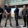 Department of Engineering Design and Technical Team members, From left, Kynan Wright, Thomas Glenday, Dan Boutell, and Barney Coles. Image by Charlotte Hester.