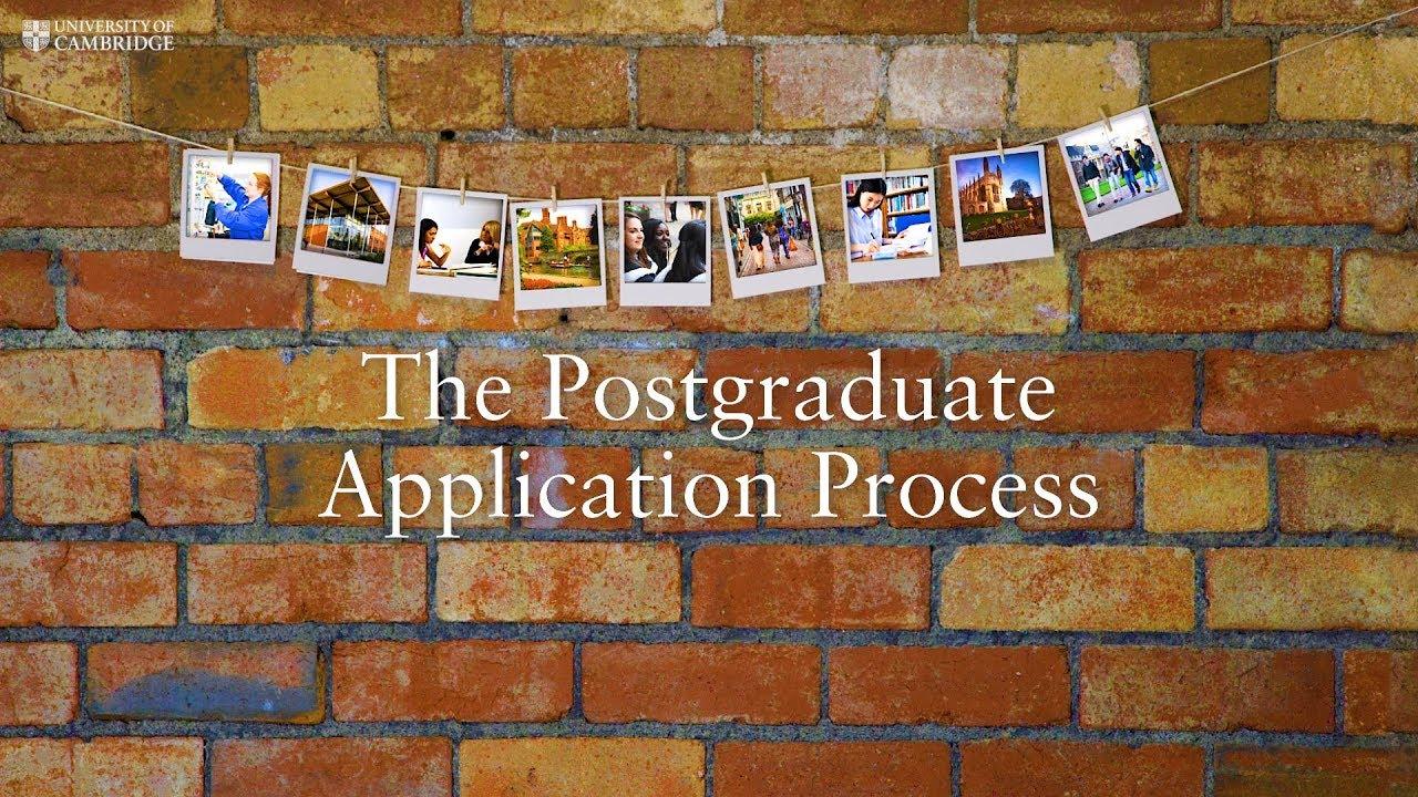 The postgraduate application process ""