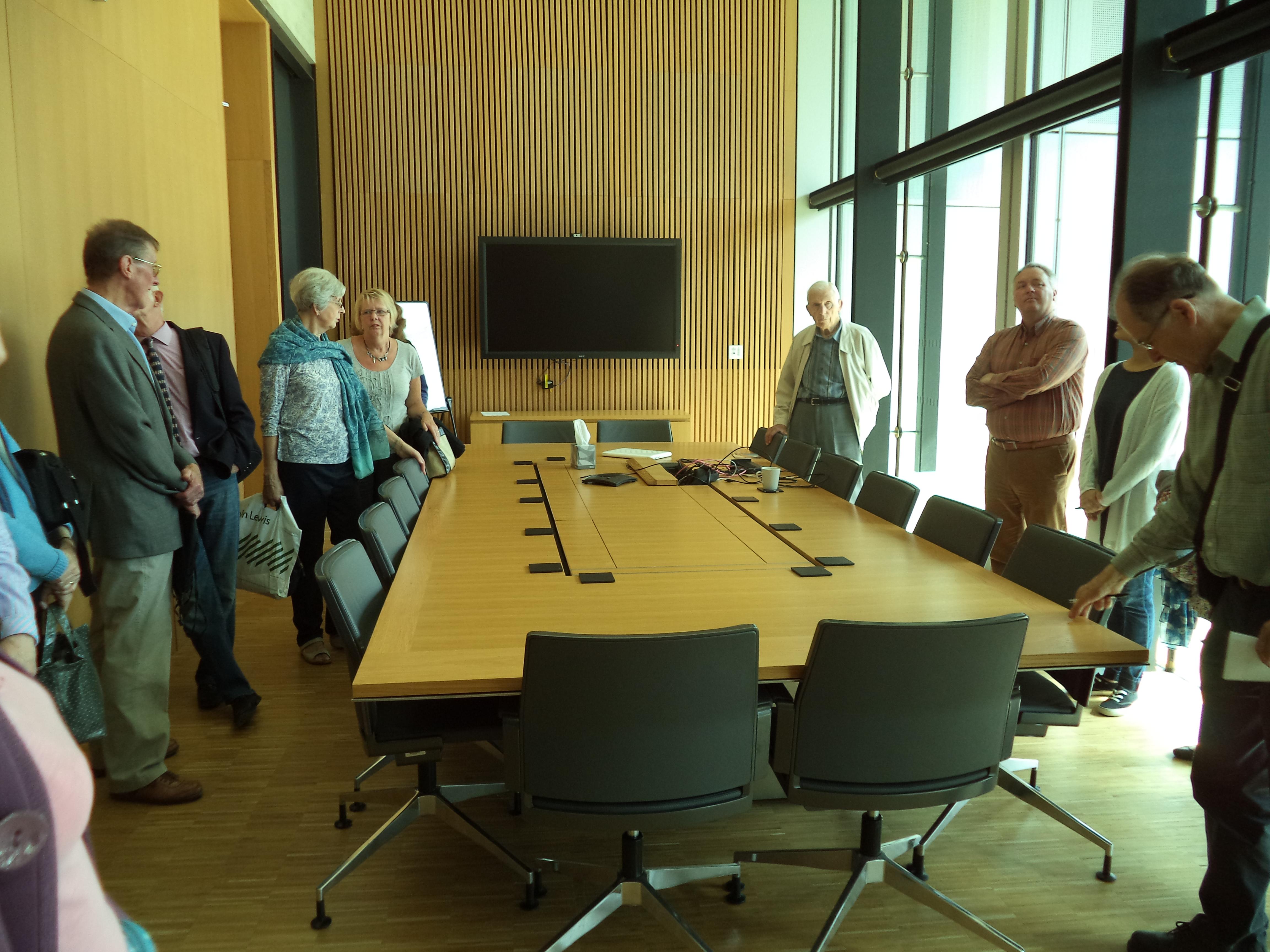 Members of the public who toured the Sainsbury Laboratory as part of Open Cambridge are pictured in the Garden Room Members of the public who toured the Sainsbury Laboratory as part of Open Cambridge are pictured in the Garden Room