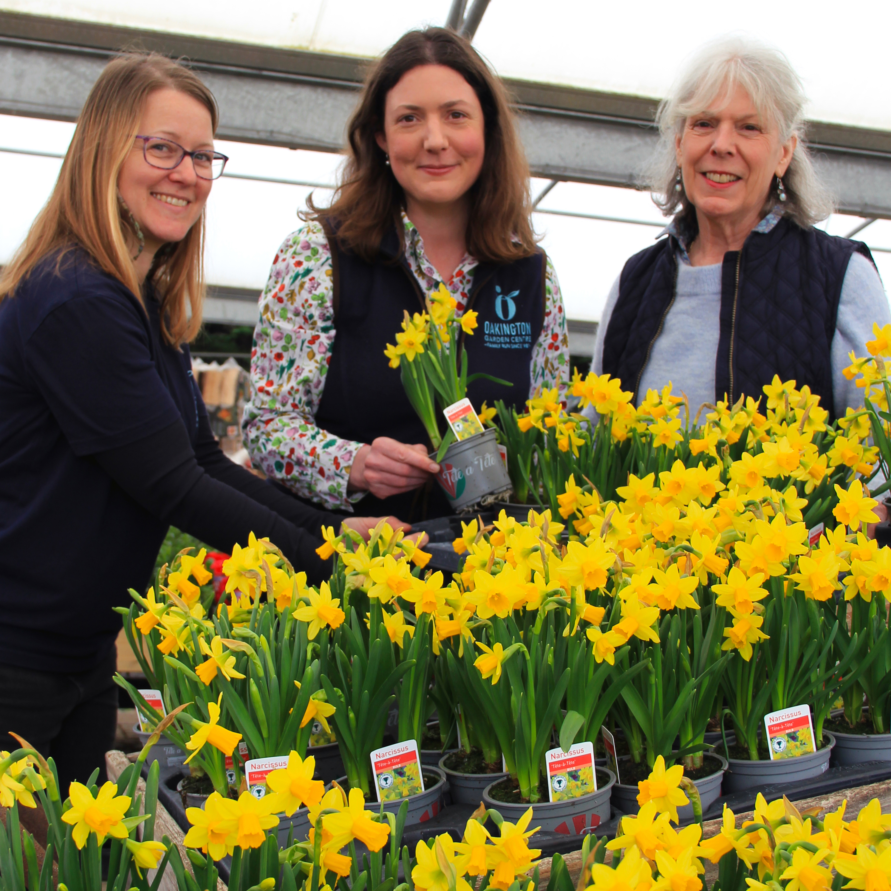 From left, Ali Chappell-Bates, Patricia Sadler and Melanie Sadler, from Oakington Garden Centre.