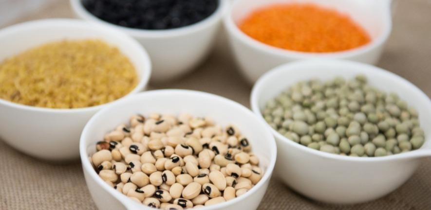 Bowls of different pulses Bowls of different pulses